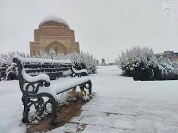 بارش برف زمستانی در کرمان